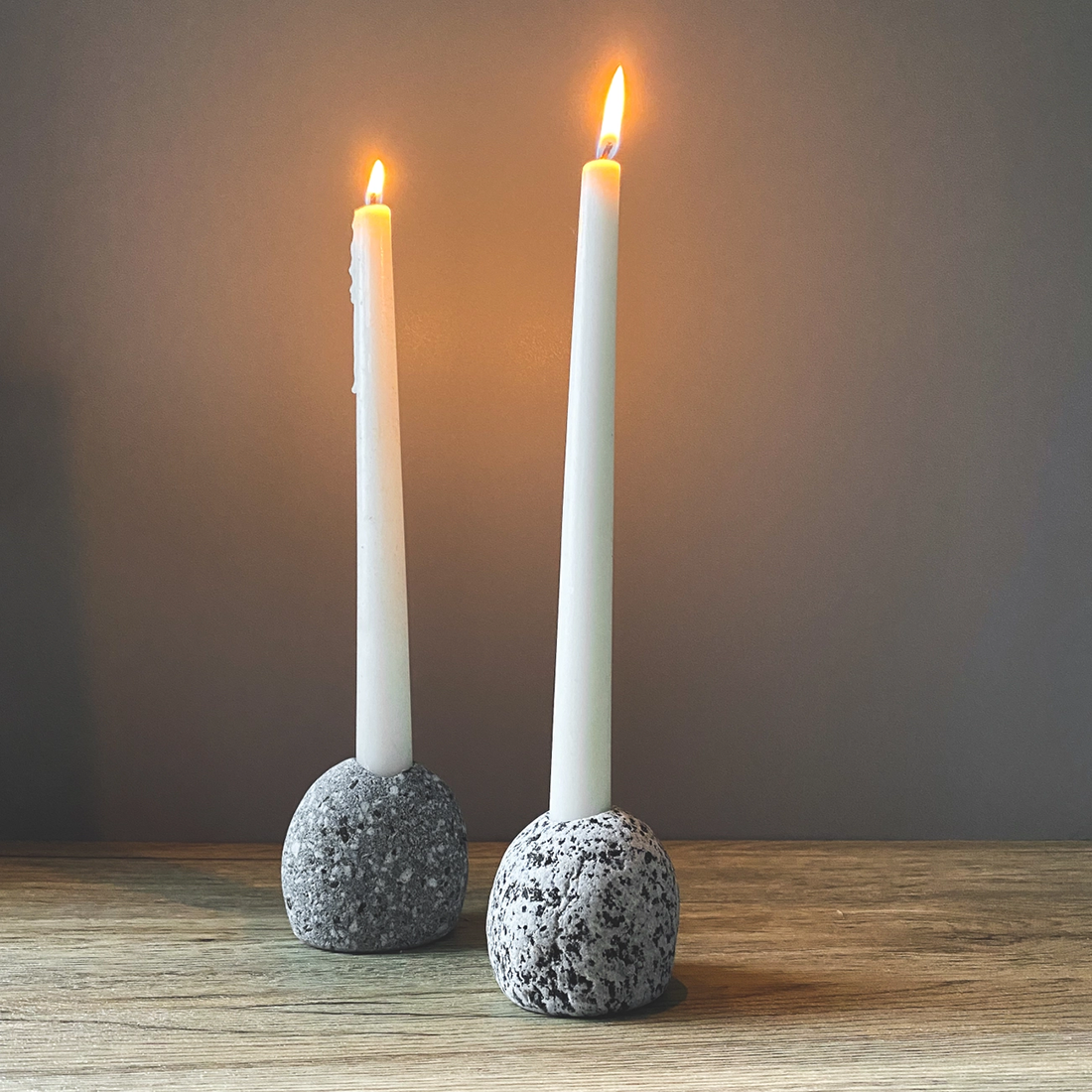 Natural Stone Candle Holder