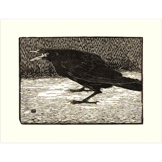 Black Crow Greeting Card