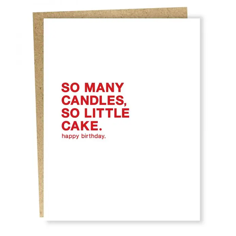 Candles and Cake Birthday Card