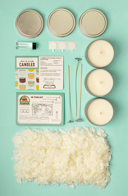 Soy Candle Kit (Assorted Scents)