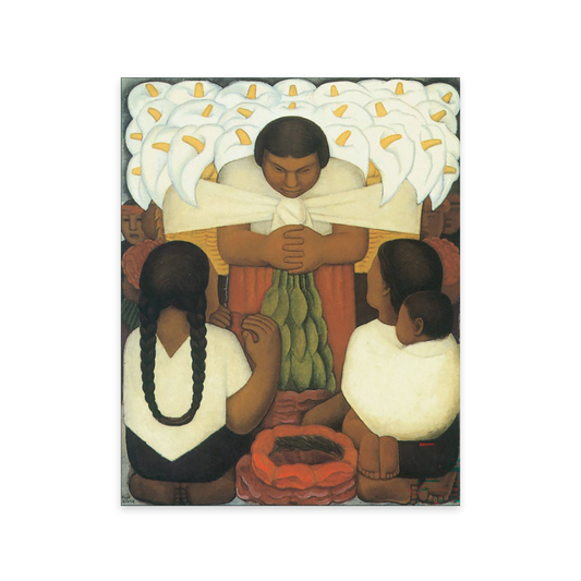 Flower Day by Diego Rivera Holiday Card