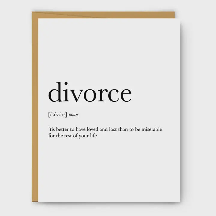 Divorce Definition Card