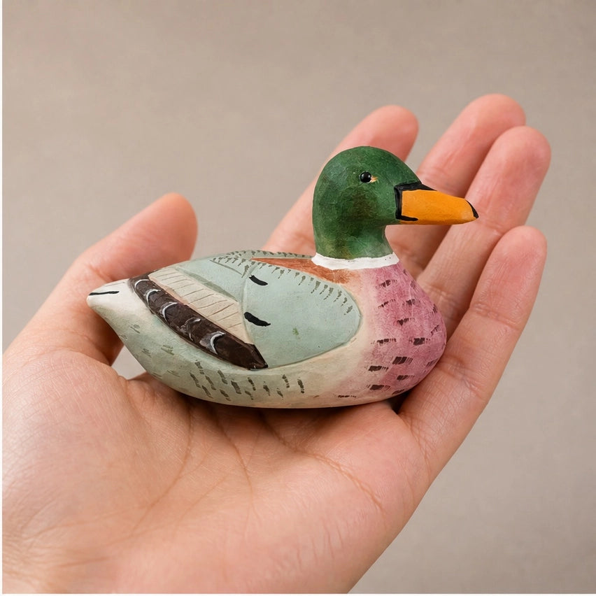 Handcarved Painted Duck