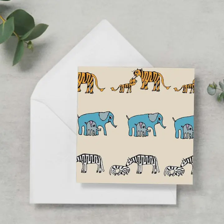 Animal Babies Gift Card