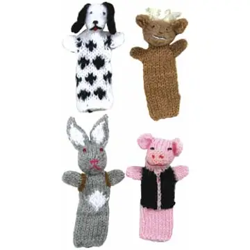 Handknit Finger Puppets from Peru - various