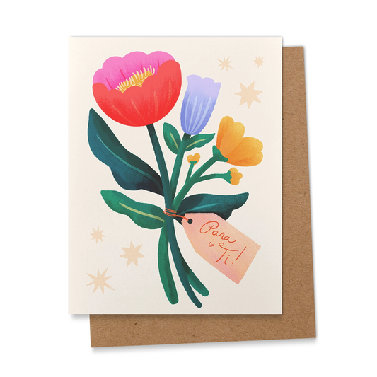 Flores Para Ti - Greeting Card
