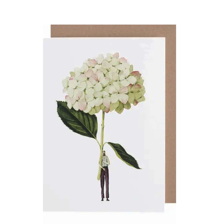 Green Hydrangea Card