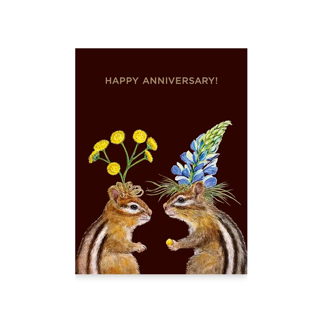 Chipmunks Happy Anniversary Card