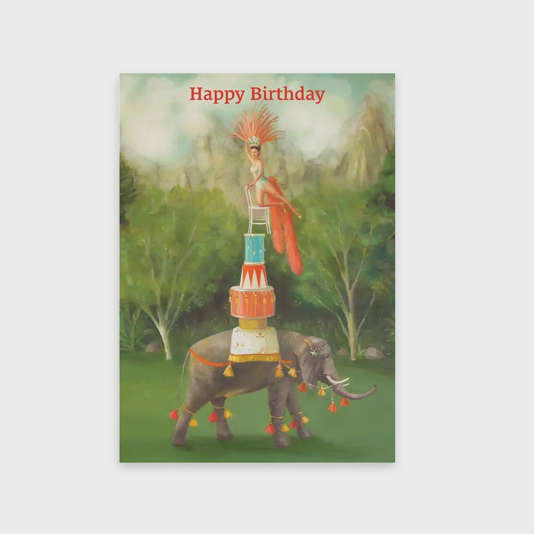 Balancing Act Birthday Card