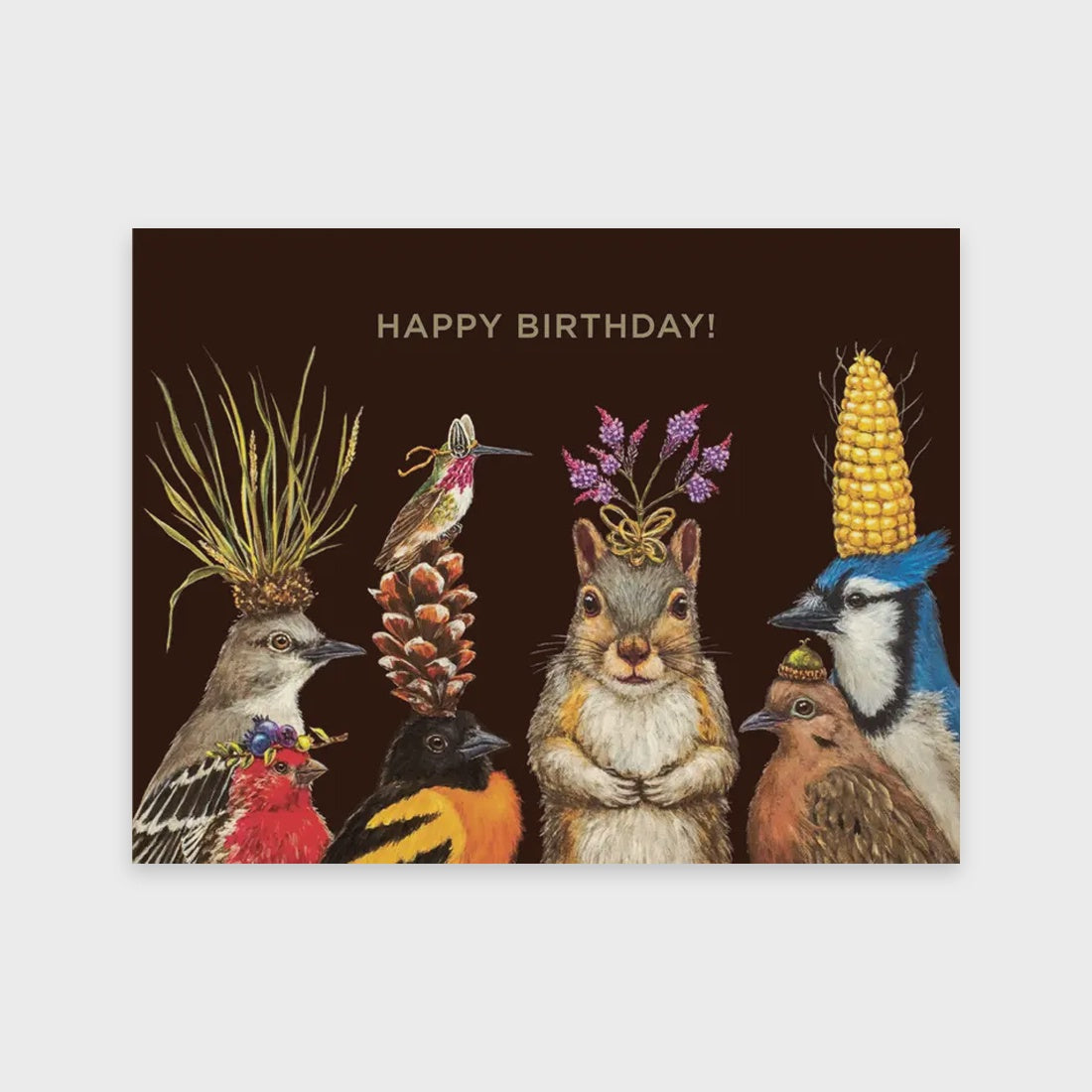 Birthday Squirrel and Friends Card