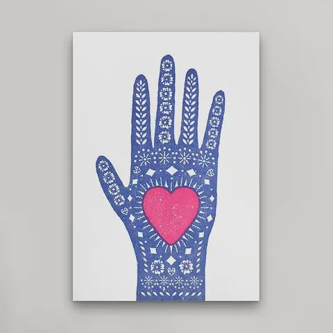 Heart in Hand Postcard