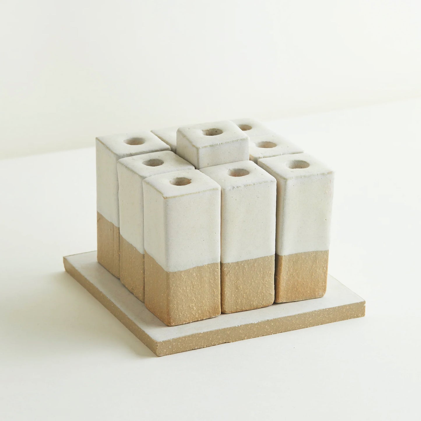 Modular Ceramic Menorah by JST and B. Zippy
