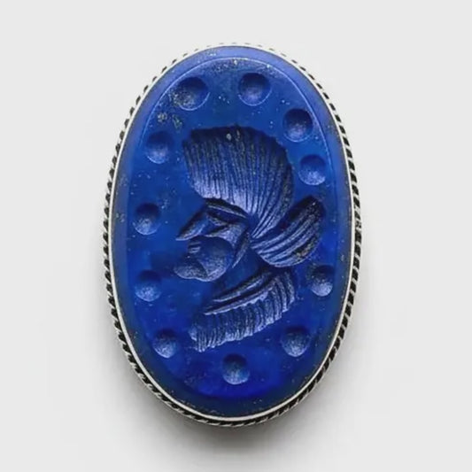 Afghan Lapis Lazuli Signet Ring