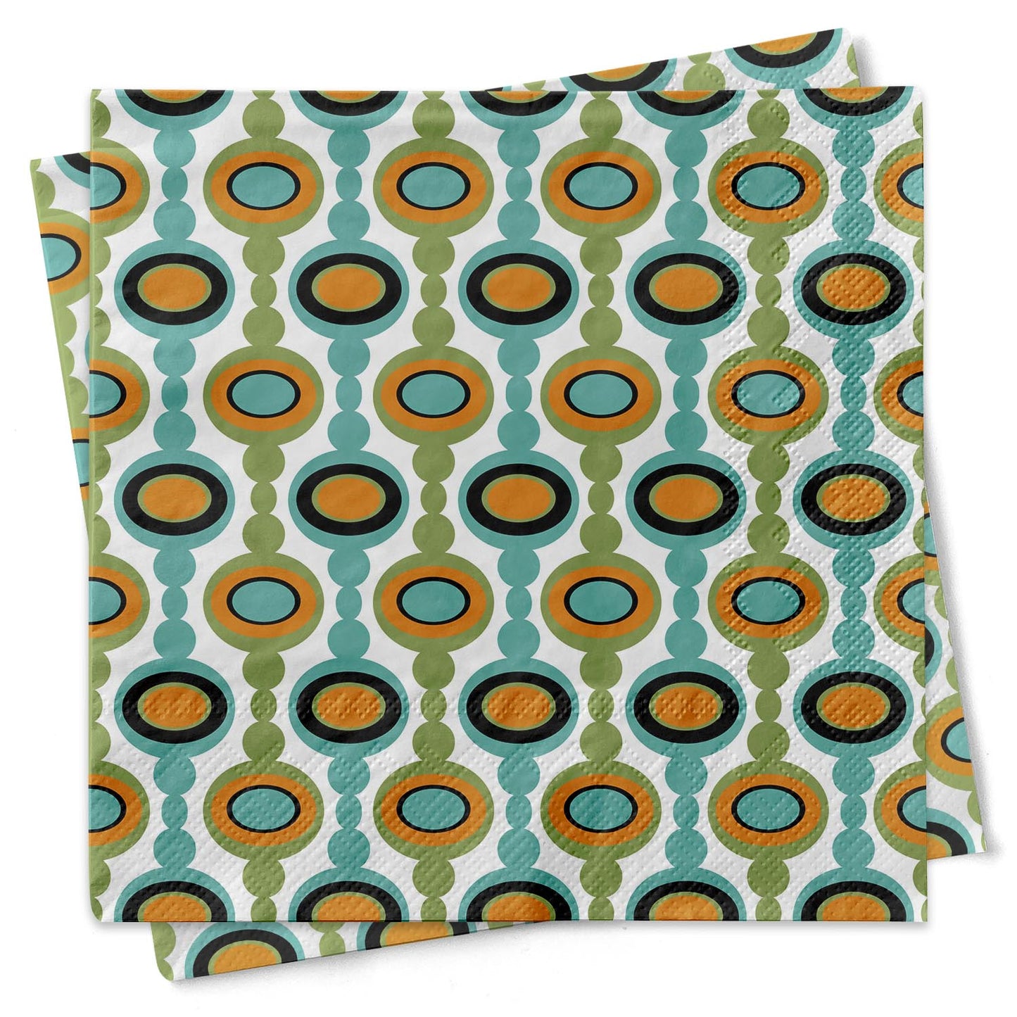 Oval Links MCM Cocktail Napkins