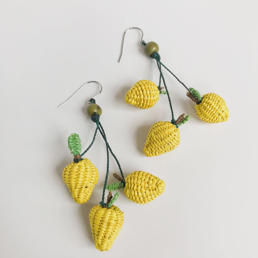 Iraca Mini Fruit Dangle Earrings
