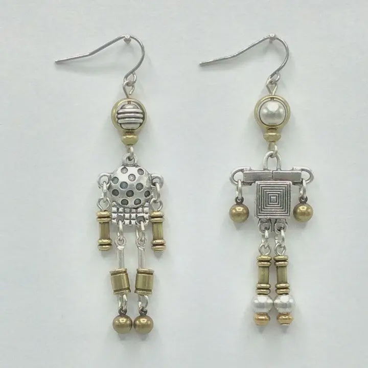 Mis-Matched Minibot Earrings