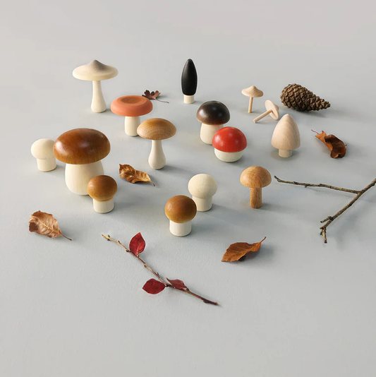 Wooden Forest Mushrooms