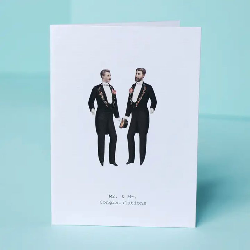 Mr. and Mr. Congratulations Greeting Card