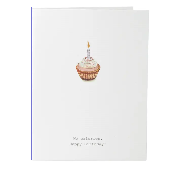 No Calories (Cupcake) Greeting Card