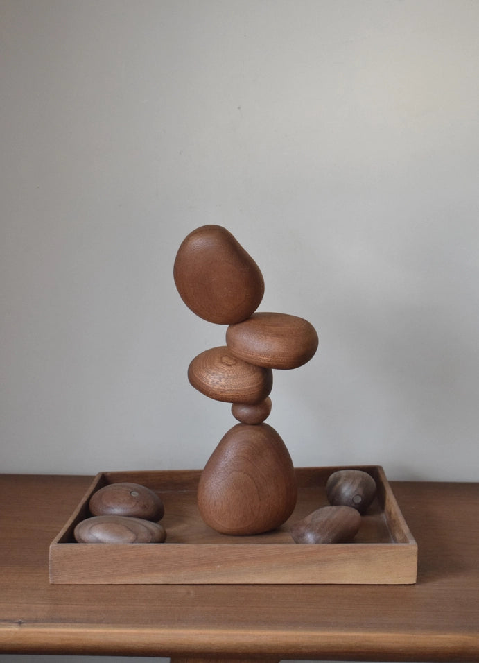 Sapele Wood Balance Stones
