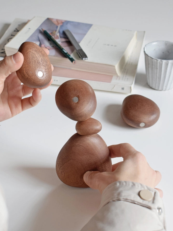 Sapele Wood Balance Stones