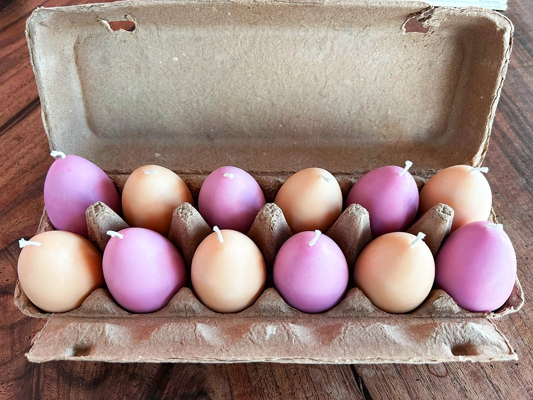 Small Egg Shaped Candles