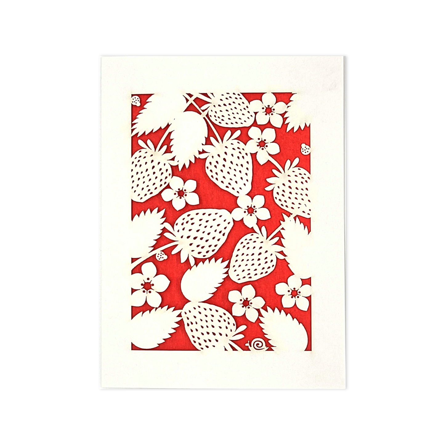 Strawberries Laser-cut Card
