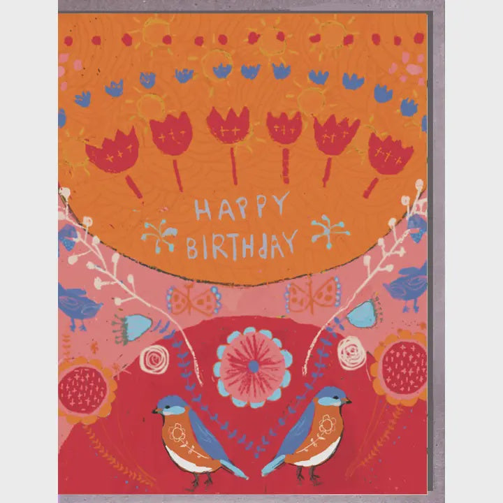Two Birds Birthday Card
