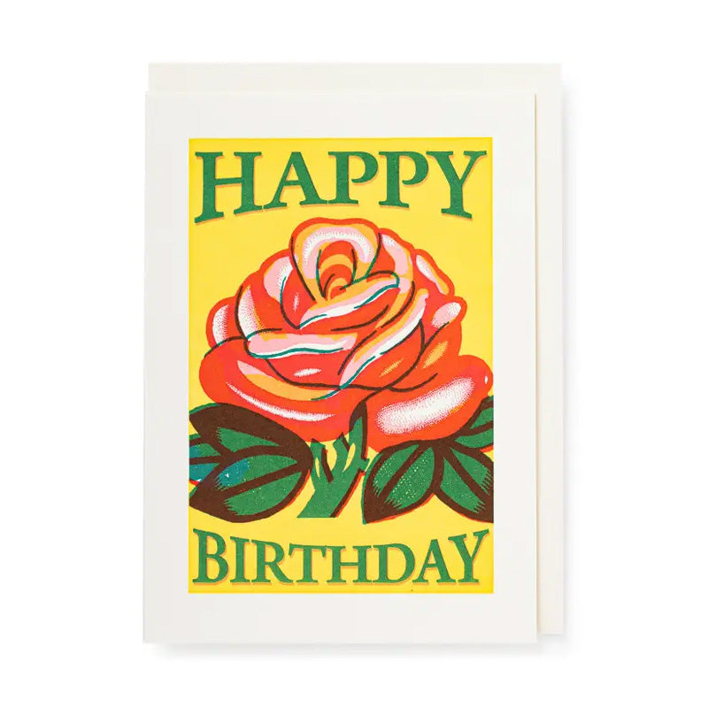 Rose Birthday Card