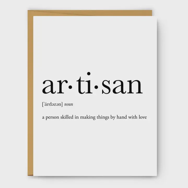 Artisan Definition Card