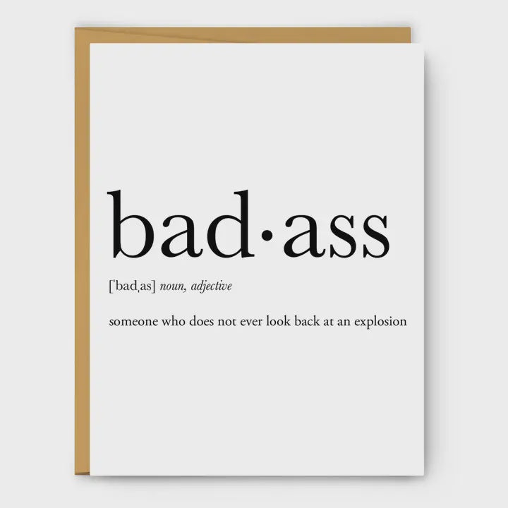 Badass Definition Card
