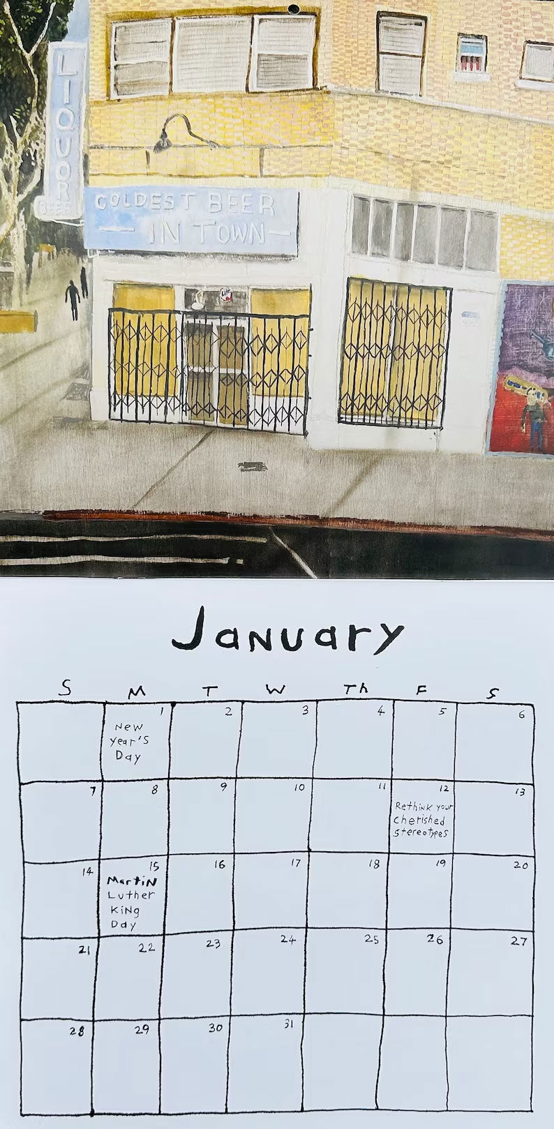 2024 Wall Calendar - Unknown Landmarks of L.A.