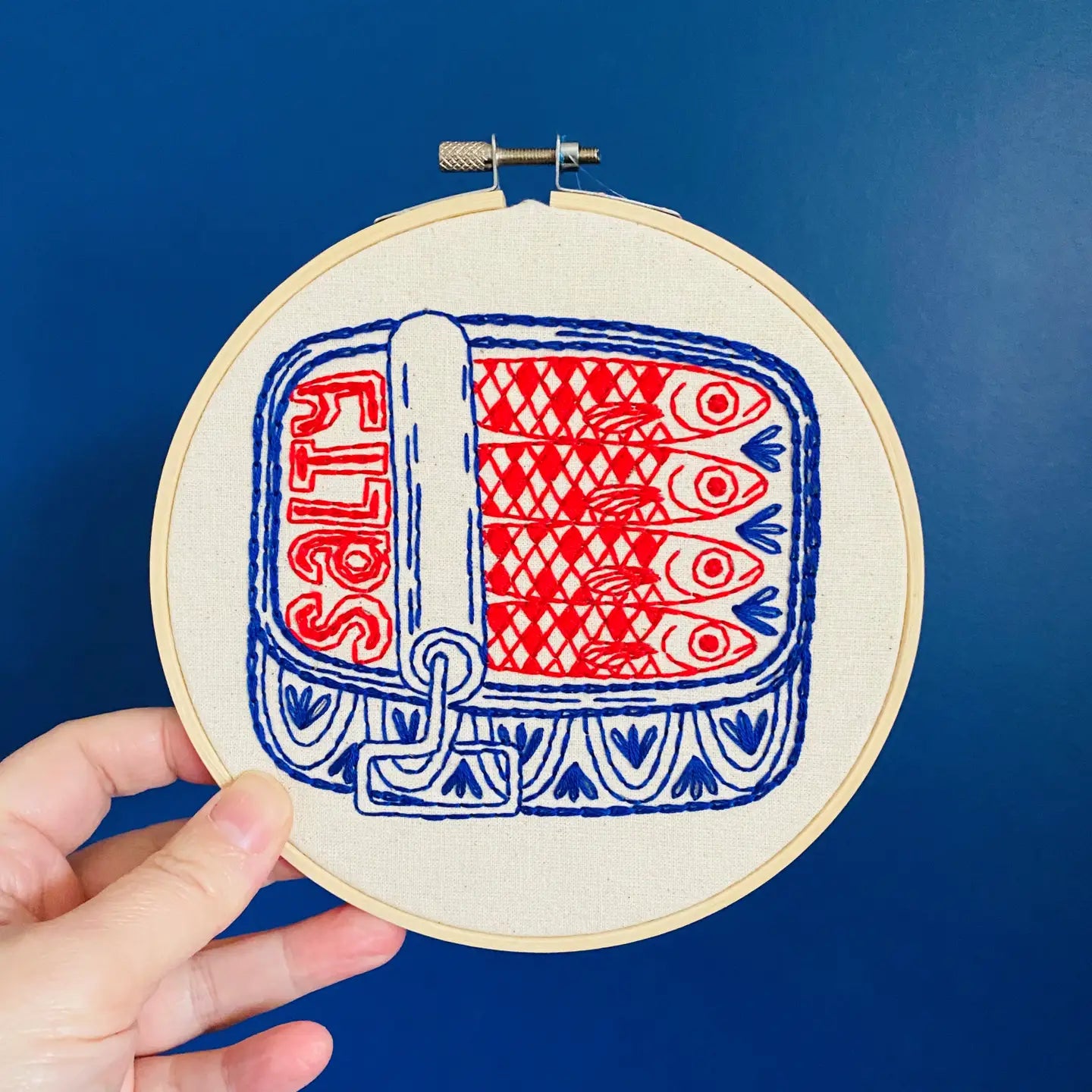 Canned Sardines Embroidery Kit