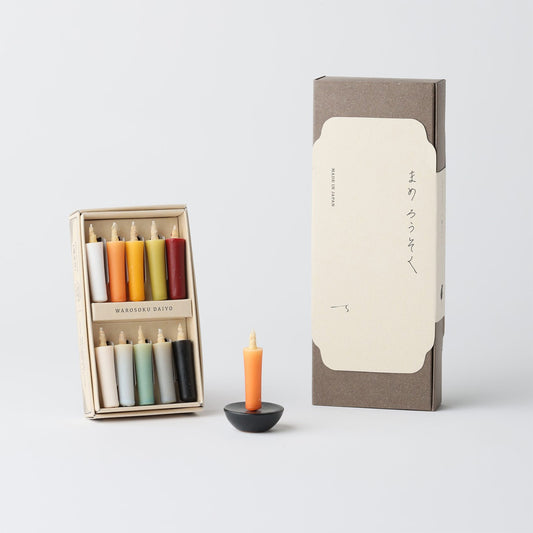 Rice Wax Meditation Candle Boxed Gift Set - 15 Minute Burn Time