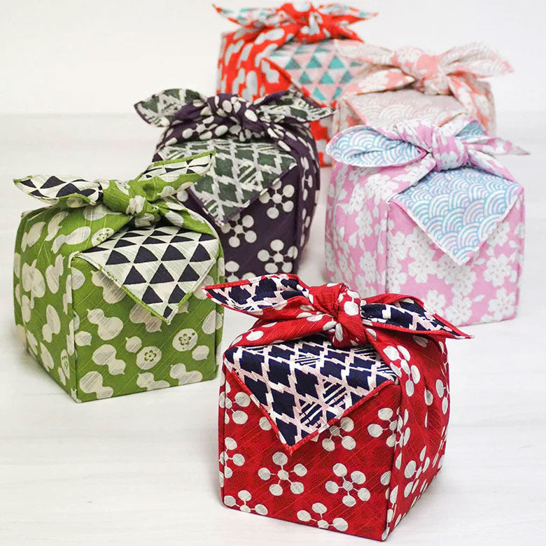 Furoshiki - Reversible Gourd - Green + Navy