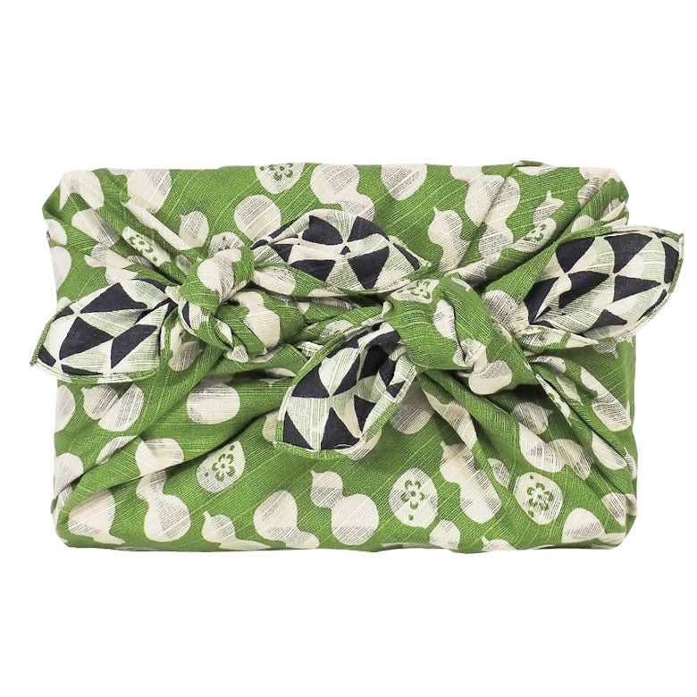 Furoshiki - Reversible Gourd - Green + Navy