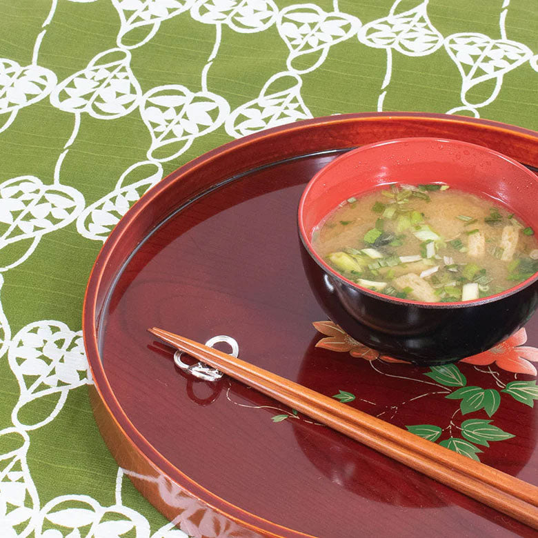 Furoshiki - Reversible Heart Vine - Purple + Green