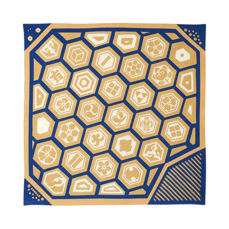 Furoshiki - Tortoiseshell Crest Gold