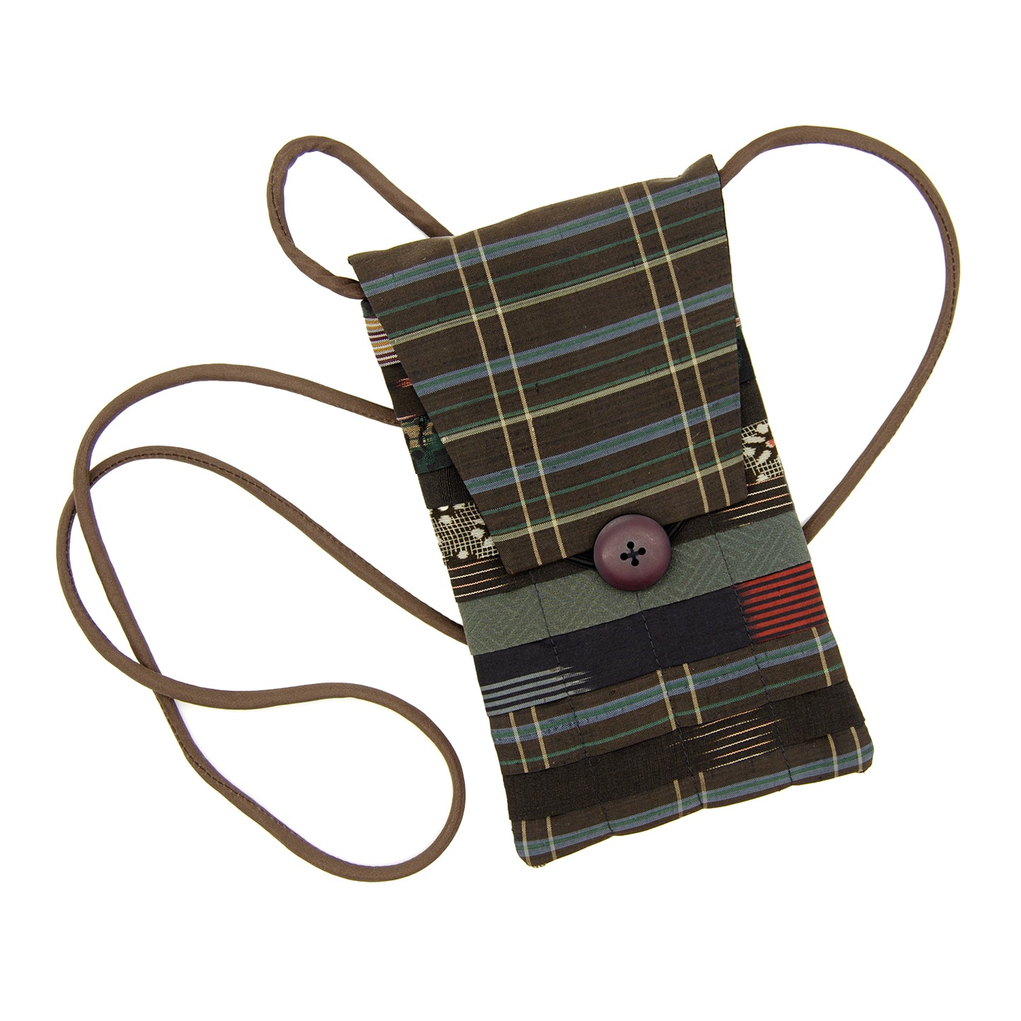 Mini Purse by Georganne Alex - Brown Plaid