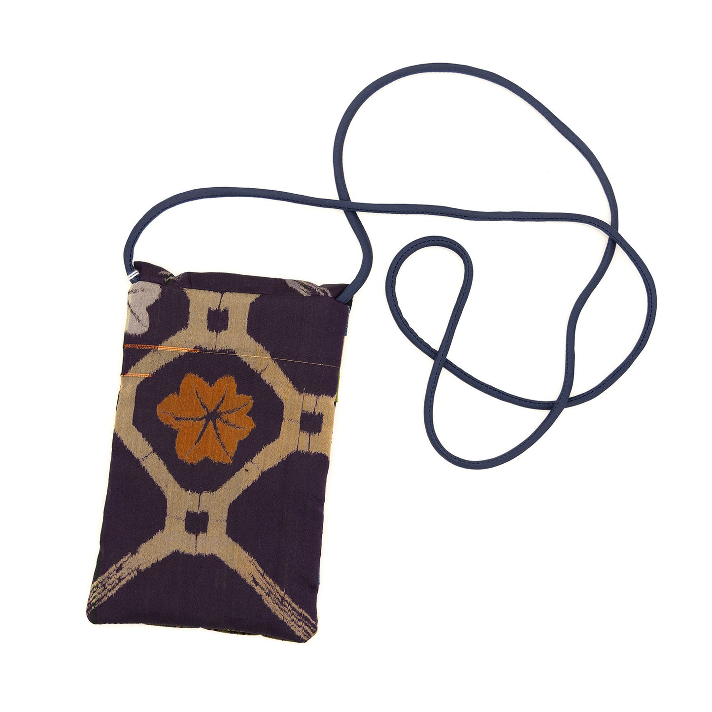 Mini Purse by Georganne Alex - Cool Tones with Purple Flower