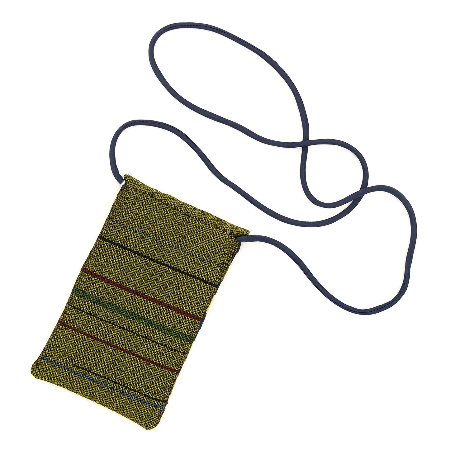 Mini Purse by Georganne Alex - Cool Tones with Yellow Stripe