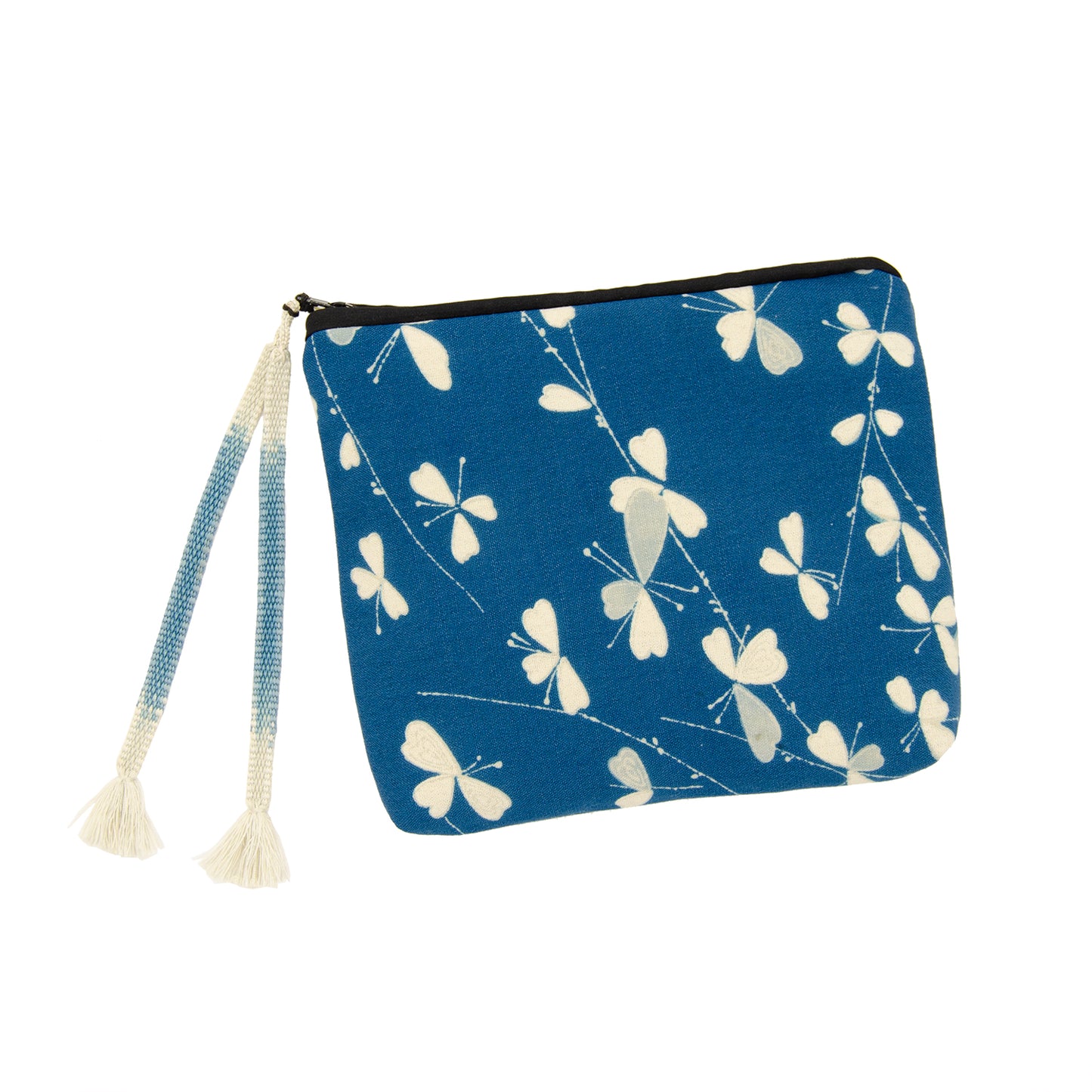 Kumihimo Pouch by Georganne Alex - Blue Butterfly