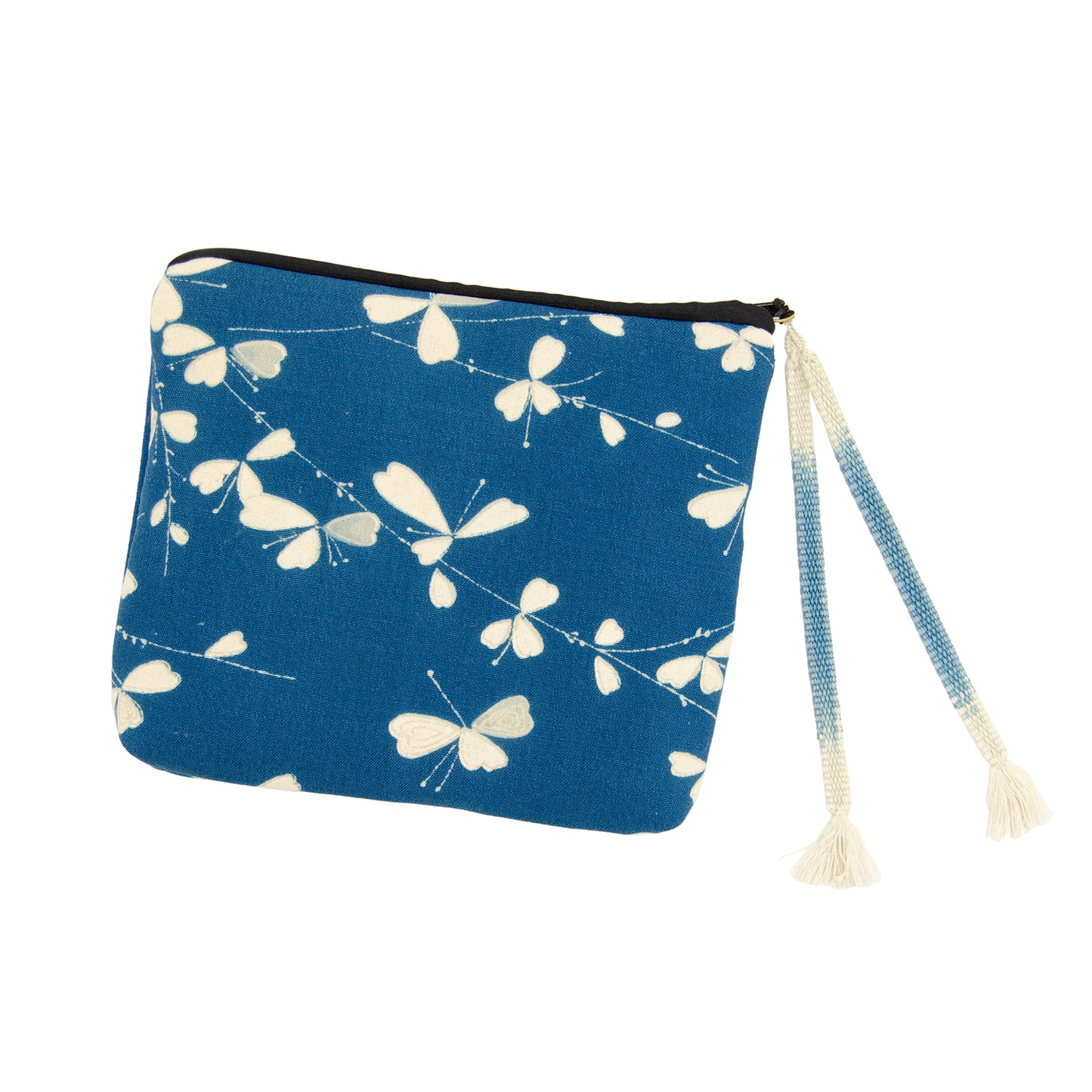 Kumihimo Pouch by Georganne Alex - Blue Butterfly