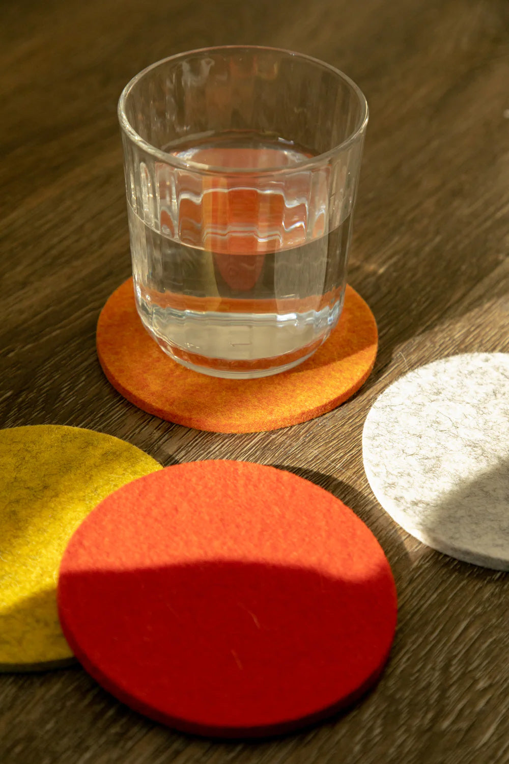 Round Felt Coaster Set - Radiant