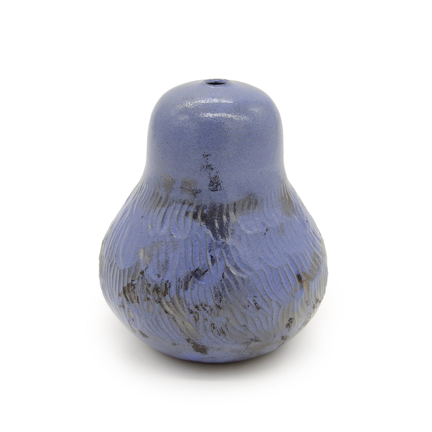 Small Blue Raku Vase by Jonathan Yamakami Ceramics