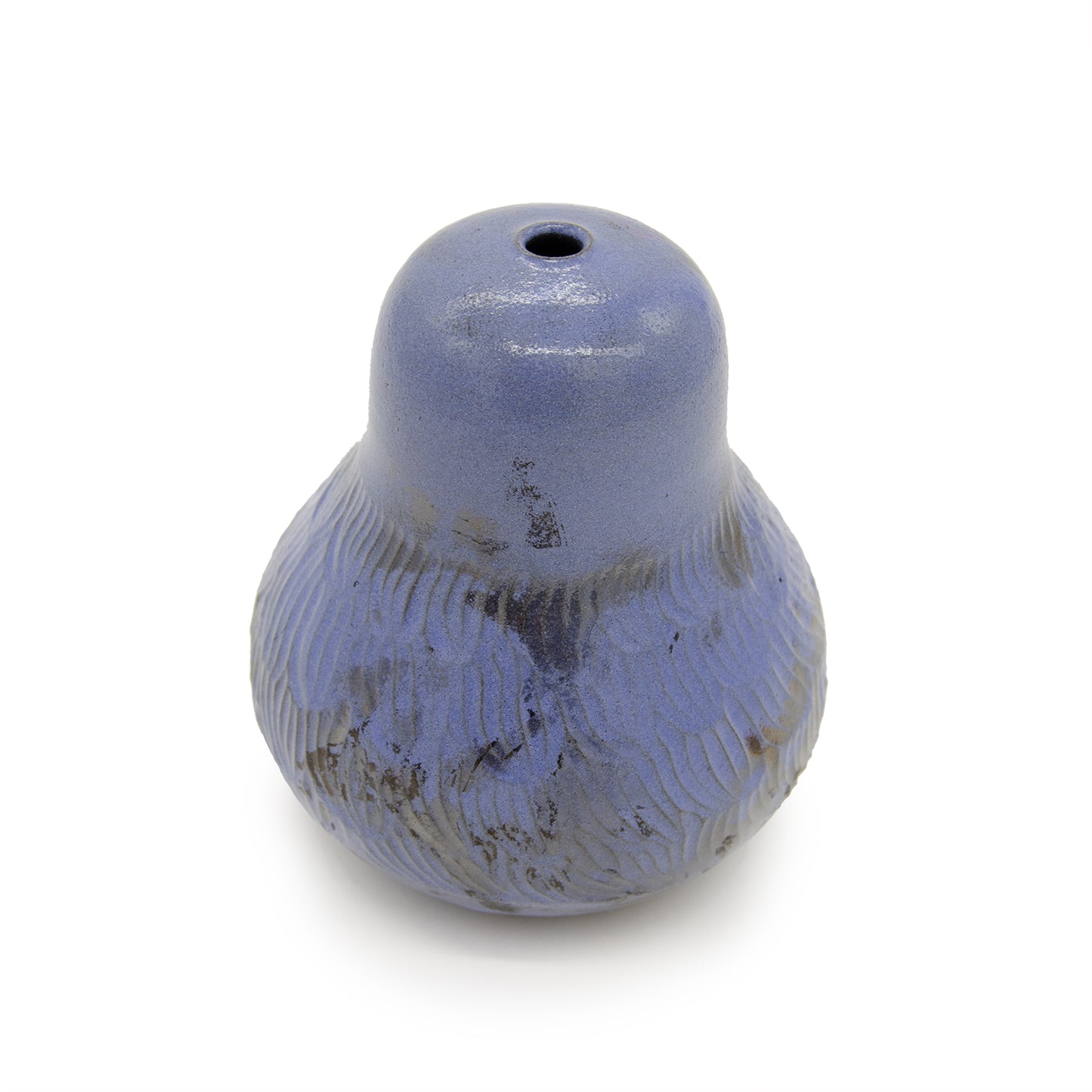 Small Blue Raku Vase by Jonathan Yamakami Ceramics