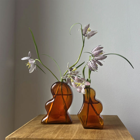 Interlocking Vase by Manu Nanu - Teal