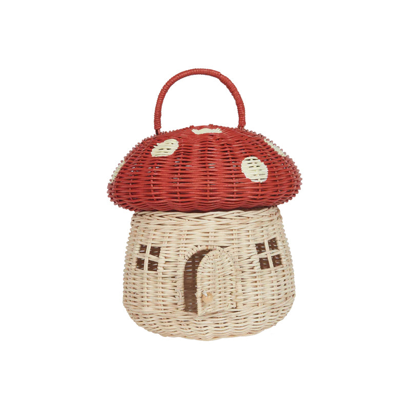 Rattan Mushroom Basket - Amanita