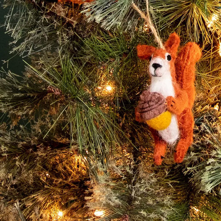 Brown Squirrel Ornament