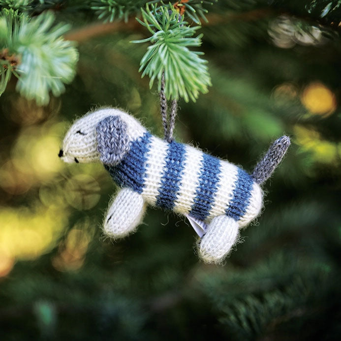Dachsund in Sweater Ornament (Assorted Colors)